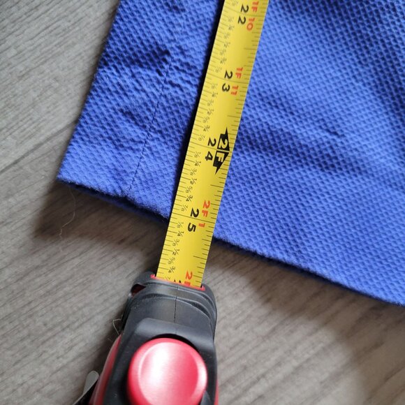 Talbots Petites Womens Pants 10P Blue Textured Cotton Blend - Picture 5 of 5